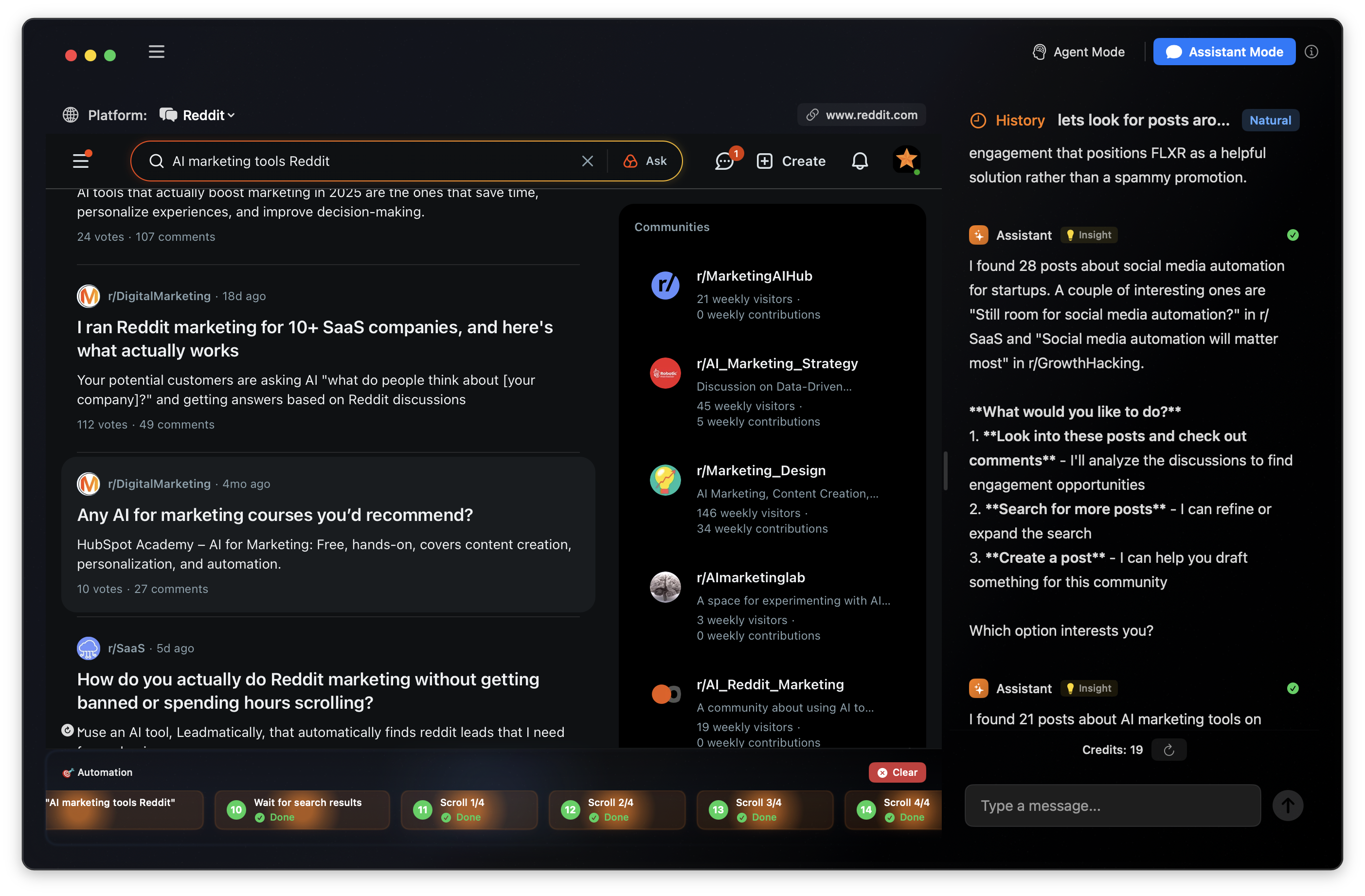 Natural language task interface